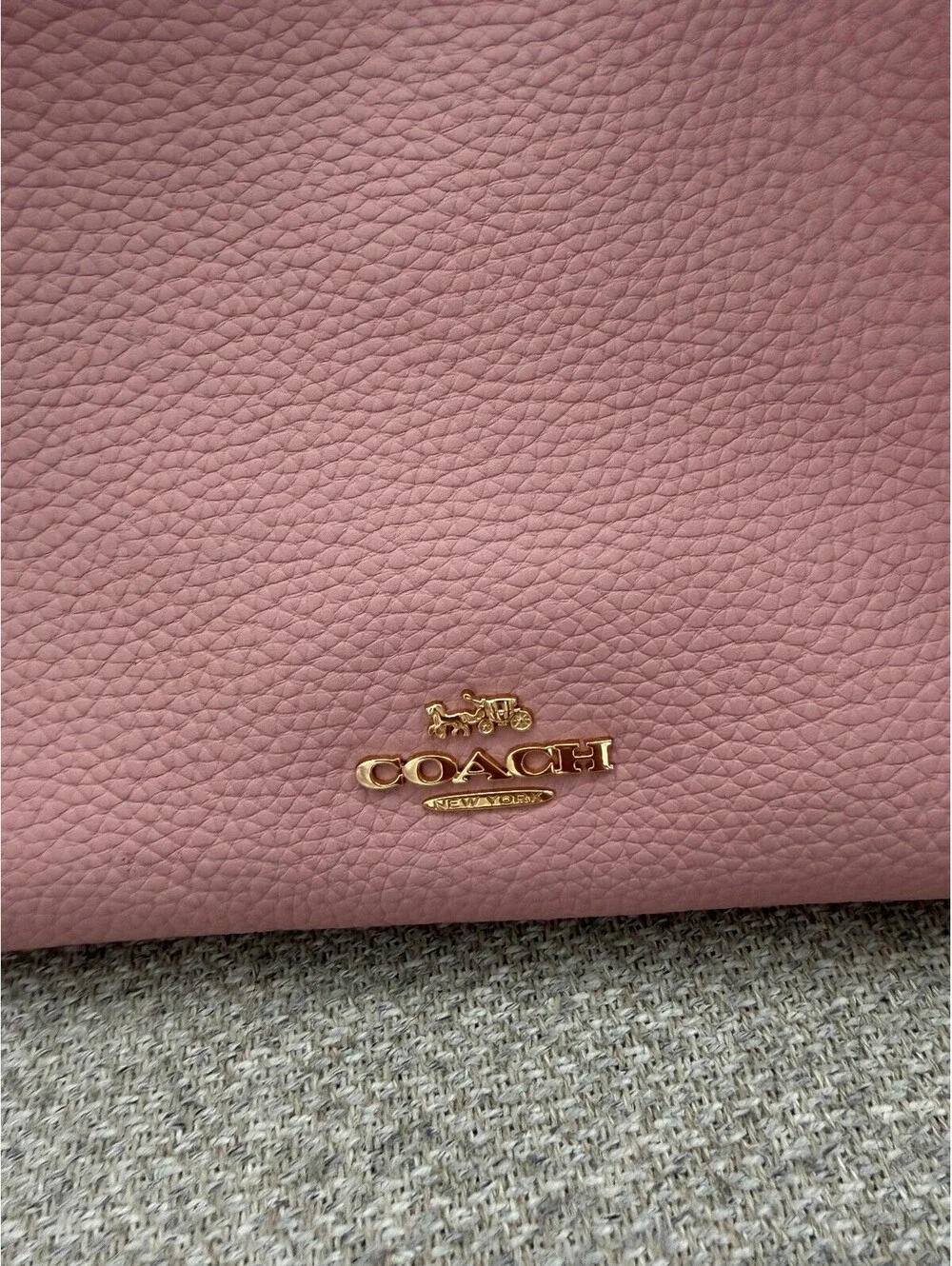 Coach Laurel Shoulder Bag Carnation Pink Leather